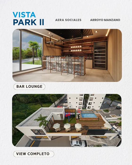 Bar lounge, áreas sociales Vista Park II